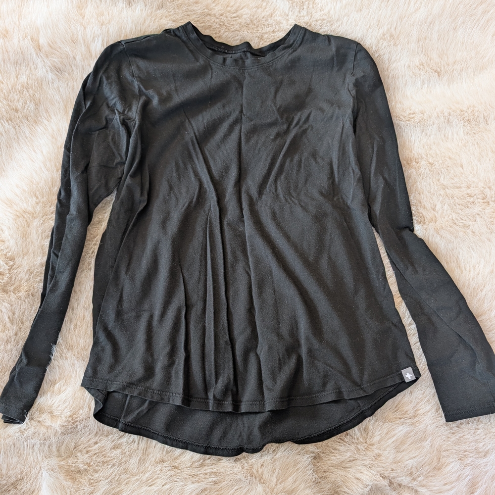 Figs Black Long Sleeve Top